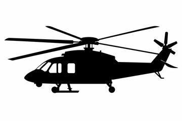 Helicopter Black Silhouette,helicopter, military, army, aircraft, air, rotor, chopper, transport, flying, transportation, fly, 