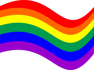 Rainbow flag pride month day icon
