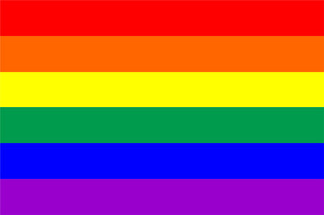 Rainbow flag pride month day icon