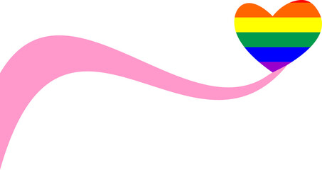 Rainbow heart background 16