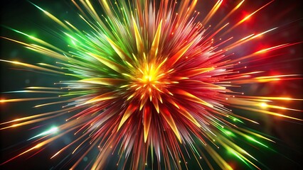 Juneteenth Celebration with firework with red yellow and green color, Juneteenth theme, Juneteenth 19th June, Juneteenth Background