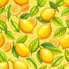 Lemon seamless pattern. Lemon design pattern. Lemon digital. Graphics vector.