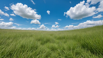 grass and blue sky