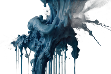 blue painting splashing, paint splashing 