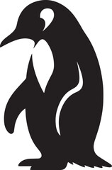 Penguin silhouette vector