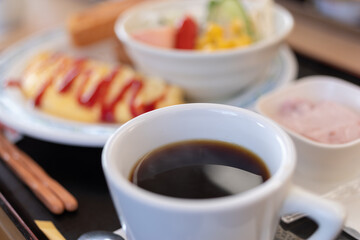 珈琲と朝食