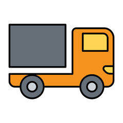 Fototapeta premium Delivery truck icon