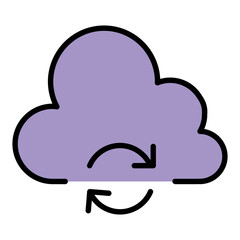 Cloud computing icon
