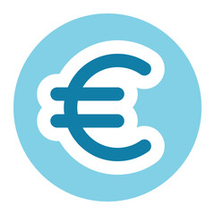 euro icon for illustration 