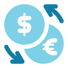 money exchange icon for illustration 