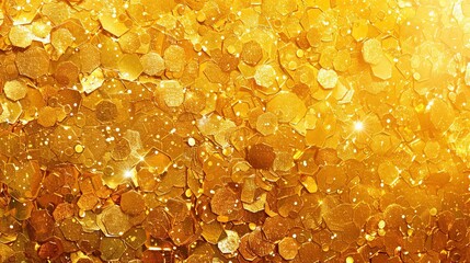 Gold Background Glitters Sparkles Shimmering Abstract Wallpaper Template Subtle Intricate Patterns Flowing Seamless Metallic Beautiful Gradient Copy Space 16:9