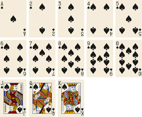 Playing Cards Heritage Spades Suit