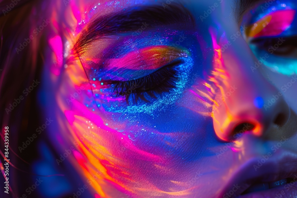 Poster this image features an abstract, soft gradient of violet to blue tones, perfect for a modern backdro
