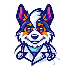 Cat in cape and mask close-up