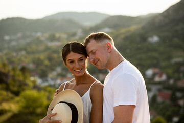 Happily married to an amazing woman. Shot of a young couple relaxing 