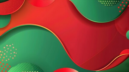 Vibrant Pop Art Style Poster Banner with Abstract Geometric Shapes and Shapes for Mockup Design