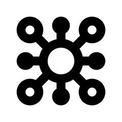 Obraz premium Networking line icon