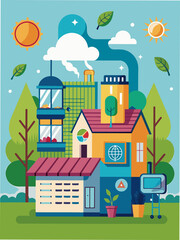 Fototapeta premium Heat pump and indoor air quality improvement