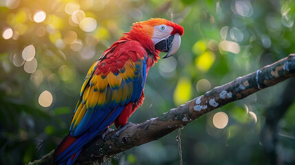Obraz premium beautiful Mighty Kingly parrot 