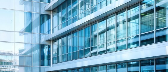 A modern building featuring double glazing windows for enhanced energy efficiency and noise reduction