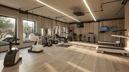 A rehabilitation center equipped with virtual reality and robotic trainers for optimal recovery