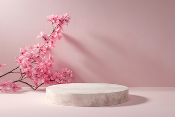 Valentine'day poduim mockup for show product