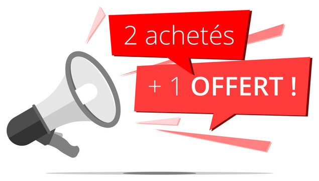 M&eacute;gaphone 3 Soldes - 2 achet&eacute;s + 1 OFFERT !