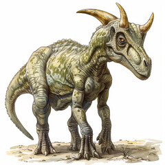 Obraz premium illustration of a Parasaurolophus dinosaur