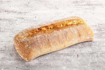 Italian ciabatta bread fresh and crust