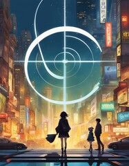 chanson illustrations, musical themes, irony, surreal fantasy, anime and cartoon illustrations.
