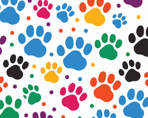 seamless background with cats