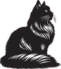 Print, vector silhouette of a cat in black and white, Cat Silhouette, Cat SVG, Cat Head SVG, Cat Face Svg, Cat Cut Files, Cat Peeking SVG, Black cat svg, Peeking cat clipart, Cute Cat Png,