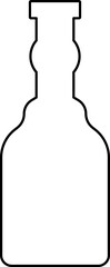 Bottle icon. Different silhouettes of bottle. Glass bottles symbols sign vector illustration
