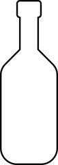 Bottle icon. Different silhouettes of bottle. Glass bottles symbols sign vector illustration