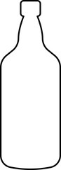 Bottle icon. Different silhouettes of bottle. Glass bottles symbols sign vector illustration