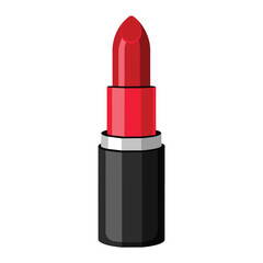 red lipstick isolated on white
