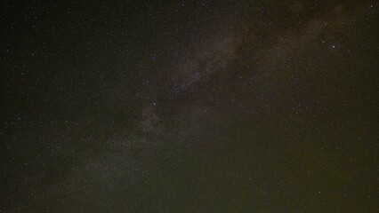 天の川銀河が見える物見櫓と竪穴式住居がある原の辻遺跡