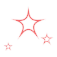 Obraz premium Sparkling star decoration. Modern luxury decorative icon.