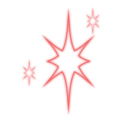 Fototapeta premium Sparkling star decoration. Modern luxury decorative icon.