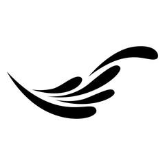 Wave water icon transparent background