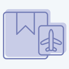 Icon Shipment. related to Airport symbol. two tone style. simple design illustration