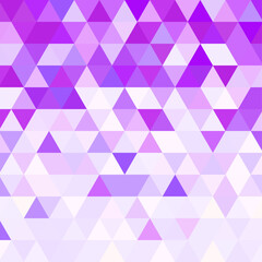 背景イラスト_三角形モザイク_紫