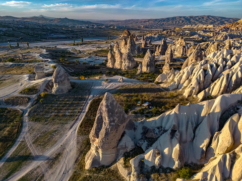 View of Goreme Historical National Park, Cappadocia, Turkey