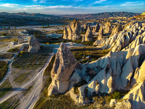 View of Goreme Historical National Park, Cappadocia, Turkey