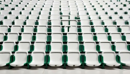 Obraz premium close-up of soccer field bleachers seating 