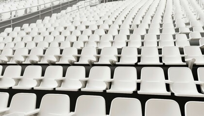 Naklejka premium close-up of soccer field bleachers seating 