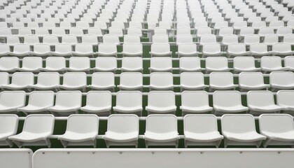 Fototapeta premium close-up of soccer field bleachers seating 