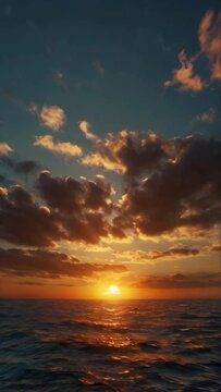 sunset over the sea, high resolution, hyper realistic, real details