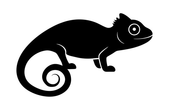 recommend clip art: chameleon silhouette silhouette vector illustration