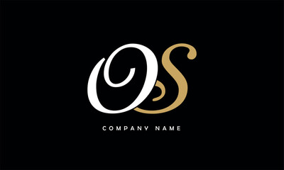 OS, SO, O, S Abstract Letters Logo Monogram